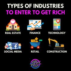 the top ten types of industry to enter to get rich in real estate and social media