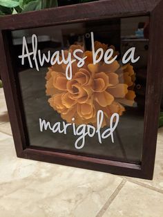 there is a sign that says always be a margofl on the glass window