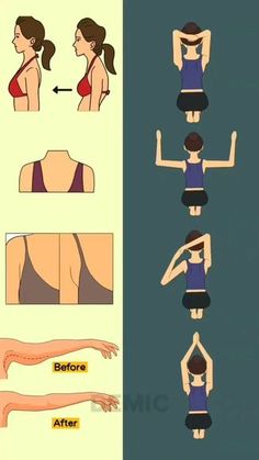 a woman doing yoga poses in different positions