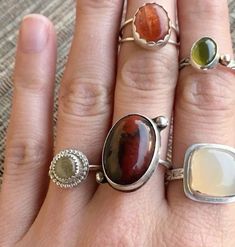 mary macdonald | the marauders Vintage 90s Jewelry, Colourful Rings Aesthetic, Colourful Silver Jewelry, Vintage 70s Jewelry, Aesthetic Etsy Finds, Fall Jewelry Aesthetic, Funky Jewelry Silver, Funky Silver Jewelry, Summer Jewelry Silver