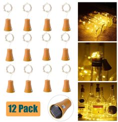 12 pack solar powered mason jar light string with leds for outdoor decoration, garden or patio use