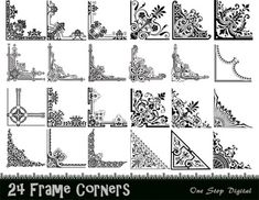 the 24 frame corners are designed to be used for decorative purposes, such as wall hangings and floor coverings