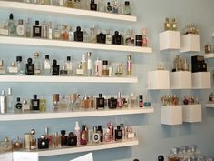 Collection Display Shelves, Scent Bars, Organization Station, Condo Decorating, Makeup Rooms