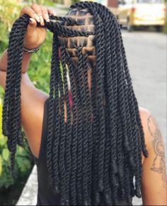 Black 2 Braids Hairstyles, Old Faux Locs Styles, Protective Hairstyles Braids Twist, Vacation Hairstyles For Black Women Summer Box Braids, Invisible Locs With Locs, Invisible Twist Braids Black Hair, Twists Protective Styles Natural Hair, Crossett Outfit, Two Strand Passion Twist