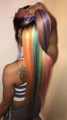 Hair Colorful, Sew In Weave, Pelo Afro, Big Chop, Hair Laid, Colored Hair, Sew In, Rainbow Hair