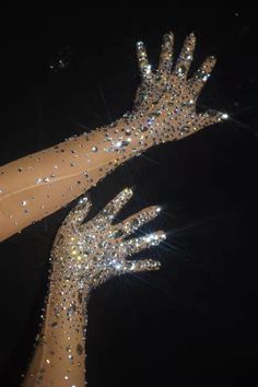 Stretch Rhinestone Gloves – Fashionsarah.com Nude Gloves, Haute Couture Outfits, Mesh Gloves, Dance Stage, Mode Tips, Crystal Dress, Tassel Dress, Latin Dance Dresses, Stage Show