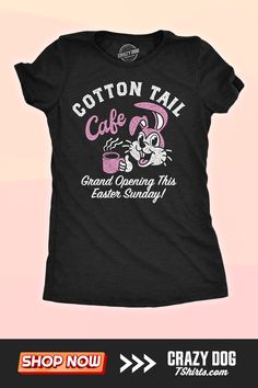 Celebrate the grand opening of the cutest café in town – right on your tee! The 'Cotton Tail Café' t-shirt is the perfect blend of Easter cheer and coffee love. This quirky shirt invites you to enjoy the holiday with a side of whimsy. Whether you're a coffee aficionado or just adore bunnies, wear this to your Easter brunch and be the talk of the table! Kids Easter Outfits, Boys Easter Outfit, Easter Outfit For Girls, Funny Coffee Shirts, Creative Shirts, Present Ideas, Coffee Shirt