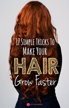 How To Grow Out Your Hair, How To Make Your Hair Grow Faster, Make Your Hair Grow Faster, Hair Grow Faster, Hair Tricks, Haircare Tips, Hair Growth Secrets