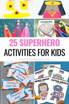 25 superhero activities for kids to do with paper