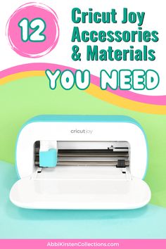 the cricut joy accessories and materials you need are featured in this postcard