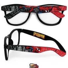 pair of spiderman reading glasses for kids