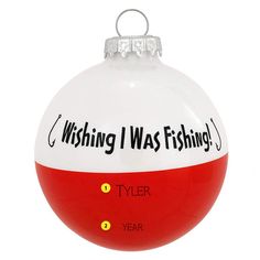 Wish I Was Fishing Ornament for Christmas Tree Ornaments Without A Tree, Decorating With Ornaments, Fishing Ornament, Cheap Ornaments, How To Work Out, Bulb Ornaments, Light Bulb Ornaments, Cricket Ideas, Tinsel Tree