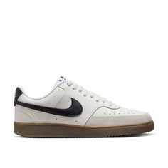 Nike-Court Vision Low Sneaker - Men's Great for an everyday, casual fit, the Court Vision Low sneaker from Nike lends retro style to your wardrobe. A mixed material design and classic fixings make this pair your new go-to. Nike Casual Shoes, Casual White Sneakers, Nike Court Vision Low, Basketball Style, Minimalist Sneakers, Nike Court Vision, Retro Basketball, Court Vision, Nike Sb Dunk