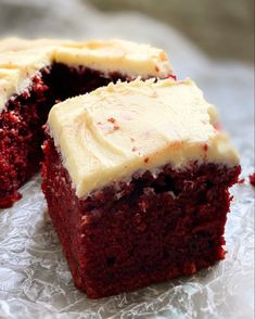 a piece of red velvet cake on a plate