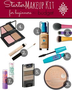 Starter makeup for beginners on a budget! | makingup-your-mind.blogspot.com Fast Makeup, Make Up Designs