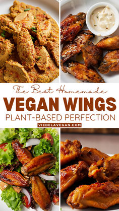 Vegan Wings Recipe Vegan Chicken Wings Recipe, Vegan Wings Recipe, Vegan Witch Recipes, Vegan Fast Food Recipes, Vegan Drumsticks Recipe, Air Fryer Vegan Recipes, Vegan Chicken Wings, Vegetarian Wings, Vegan Healthy Recipes