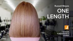 How to Cut a One Length Straight Line Haircut - Scissor Fundamentals Course Straight Line Haircut, Cosmetology Notes, One Length Haircuts, One Length Hair, Cut Own Hair, Straight Hair Cuts, Straight Line, Straight Lines, Long Hair Cuts