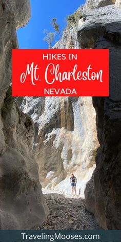 hikes in mt charleston nevada with text overlay