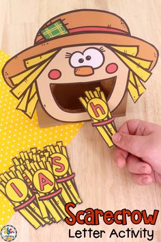 scarecrow letter activity for kids to make