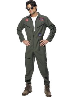 a man in an air force pilot costume