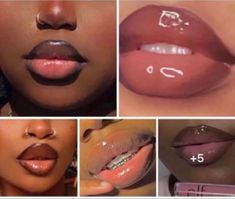 Thick Lips Aesthetic, Lipliner And Lipgloss Combos, Lipgloss Looks, Lipgloss Combo, Round Lips, Light Makeup Looks, Lip Trends