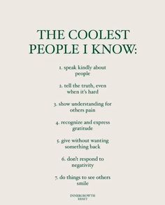 the coolest people i know poster in green and white, with text on it