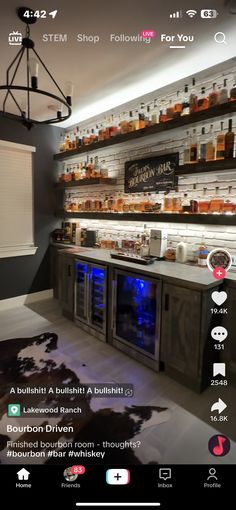 an image of a room with many bottles on the shelves