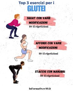 the poster shows how to do squat exercises