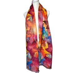 This lightweight, super soft pashmina is semi-sheer and finished with a raw edge; it perfectly complements a seasonal look. The pashmina is versatile as a big scarf and can work as a shawl.Size: 73.5″ X 27″Care: Machine Wash Cold, Tumble Dry One Size Pashmina Shawl For Fall, Spring Bohemian Pashmina Scarves, Bohemian Pashmina Scarves For Spring, Fall Pashmina Shawl, One Size Spring Scarf Wrap, Fall Pashmina Shawl One Size, Spring Pashmina Shawl Scarf, One Size Fall Pashmina Shawl, Silk Pashmina Shawl For Fall