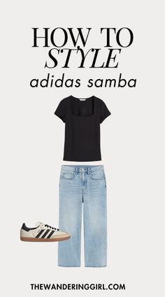 In this post, I show you 15 incredibly chic Adidas Samba outfit ideas you can wear in the summer, fall, winter, and spring. Weekend Getaway Outfits, Samba Outfit Ideas, Adidas Samba Outfits, Samba Outfits, Chic Travel Outfit, Bbq Outfits, Coordinates Outfits, Adidas Samba Outfit, Fashion Travel Outfit