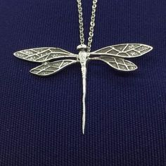 "Gorgeous Sterling Silver Oxidized Dragonfly Pendant. This beautiful dragonfly pendant symbolizes change and self-realization. The oxidized details are a one-of-a-kind piece that will be a wonderful addition to any outfit. This 925 pendant comes with a complimentary 16-18\" adjustable chain." Silver Dragonfly Necklace, Beautiful Dragonfly, Dragonfly Jewelry, Dragonfly Necklace, Dragonfly Pendant, Fancy Jewelry, Dragonflies, Sterling Silber, Pendant Necklaces