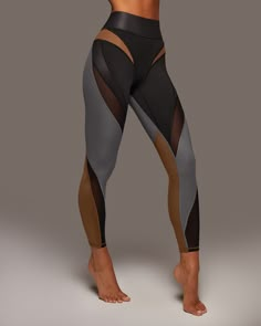 High Fashion Athletic Wear, Cyberpunk Workout, Futuristic Leggings, Gym Fashion, Mesh Leggings, Lower Leg, Leggings Design, Athletic Outfits