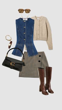 Autumnal 70s Fall Outfits, 2020s Fashion, Preppy Outfits, Outfits Casuales, Modest Outfits, Cute Casual Outfits, Look Fashion, Autumn Winter Fashion, Everyday Outfits