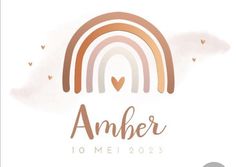 an image of a rainbow with the word amber on it