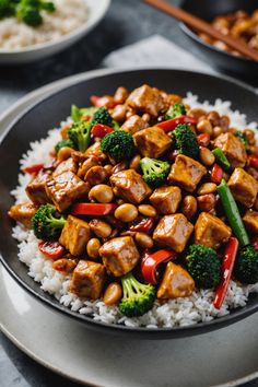 A photo of a  Kung Pao Chicken Stir Fry a Stir fry Recipes