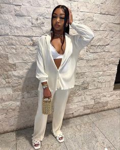 All White Boat Cruise Outfit, Cruise Black Women, Summer Outfits Holiday, White Co Ord Set, Boat Cruise, Women's Outfit Sets, Hello Fashion, Effortlessly Chic Outfits, Tomboy Style Outfits