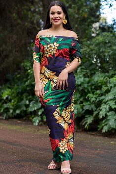 MAEVA PULETASI Diy Maxi Dress, Hawaiian Fashion