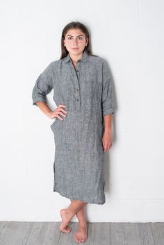 Plus size oversized tshirt dress - 100% European flax - pre-washed/pre-shrunk - medium weight linen - soft and comfortable - great texture and lovely wrinkles Spring Dress With Rolled Sleeves And Relaxed Fit, Spring Dresses With Rolled Sleeves And Relaxed Fit, Summer Midi Dress With Rolled Sleeves, Oversized Bohemian Linen Dress For Spring, Oversized Tunic Midi Dress For Fall, Relaxed Fit Half Sleeve Beach Dress, Casual Oversized Half-sleeve Dress, Relaxed Fit Half Sleeve Shirt Dress, Oversized Midi Summer Dresses