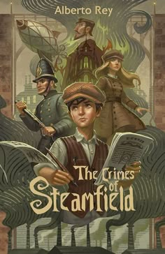 the book cover for the tales of steamfield