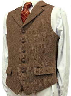 Groom Vest, Herringbone Wood, Vest For Men, Professional Dress