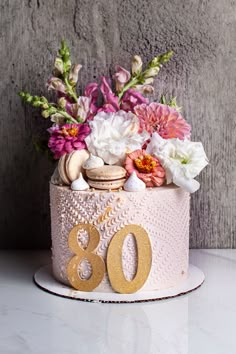 80th birthday cake 80th Bday Decorations, 80th Birthday Party Table Decorations Centerpiece Ideas, 80tj Birthday Cake, 80th Birthday High Tea, 80 Cake Ideas, 80th Birthday Flower Theme, 85 Birthday Cake Women, 80th Birthday Flowers, Garden Party 80th Birthday