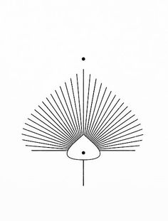 a black and white drawing of a sunburst