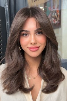 Cute Long Bob Hairstyles, Fall Hairstyles Straight Hair, Mid Length Soft Layers, Soft Waves Medium Hair, Haircuts With No Bangs, Medium Contrast Hair, Hair Color For Tan Skin Hair Color For Tan Skin Asian, Elegant Haircut Classy, Mid Length Hair Blowout