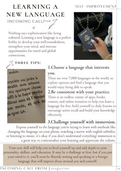 an article about learning language in the classroom