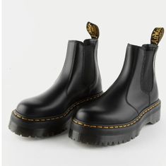 Host Pick Dr. Martens 2976 Quad Platform Black Womens Chelsea Boots New In Box, Never Worn. Size Us Womens 6 M/ Mens 5m / Uk 4 Chelsea Dr Martens, Dr Martens 2976 Quad, Womens Chelsea Boots, 2976 Chelsea Boots, Dr Martens 2976, Chelsea Boots Women, Dr. Martens, Quad, Chelsea Boots