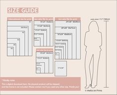 the size guide for women's pants with measurements, sizes and measurements on it