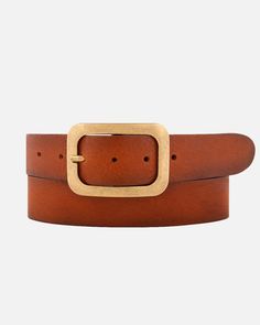 Meet Jodi - the statement buckle belt you've been looking for. An everyday classic belt for jeans with a bold design that is casually luxurious. In this full-grain leather belt, vintage meets modern in a way that will pump up any look. She's a versatile one, so get ready to plan every outfit around this accessory and pair it with jeans, jumpsuits or dresses. PRODUCT DETAILS Width: 1.5" width Material: Premium Full Grain Leather Buckle: Vintage Antique Gold Leather Belt Handcrafted in The Netherl Classic Belts, Bag Styling, Small Leather Accessories, Convertible Tote Bag, Vintage Meets Modern, Basic Clothing, Classic Belt