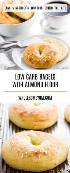 low carb bagels with almond flour