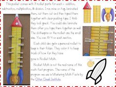 a bulletin board with instructions on how to make a rocket ship and other activities for kids