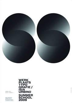 a poster with three circles on it and the words work plays, typos